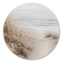 Tableau sur alu-Dibond rond 1X Studio -Plage de dunes