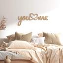Letras decorativas Tú y yo - MDF naturaleza