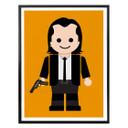 Póster Gomes - Pulp Fiction toy Vincent Vega