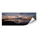 Muurprints Zonsondergang aan het Water - Panorama