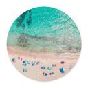 Póster Sisi & Seb - En la playa - Redondo