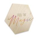 Hexagon Hout Feel the magic
