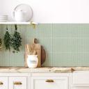 Azulejos Adhesivos filigrana en espiga - menta - lote de 12