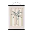 Póster de tela Palmera en la Costa Azul - Grace Digital Art