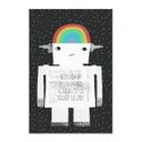 Tekstil plakat regnbuerobot Sleep Laugh Create - Treechild