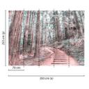 non-woven tapet ForestWalk natur træ fototapet Designwalls i brun og grøn 