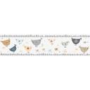 A.S. Création Lovely Kids Frise autocollante enfant - Gris, Blanc