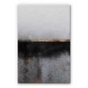Tableau en alu-Dibond effet argenté Fredriksson - Suie et or