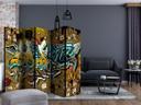 Rumdeler - Graffiti - Det er sejt , 5-delt - 225x172 cm