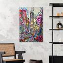Tableau sur verre Zamart - New York Empire State Building - Style Rizzi