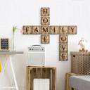 Dekorative bogstaver - Scrabble - Vintage