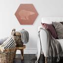 Hexagon - Alu-Dibond koper effect - Ijsberen