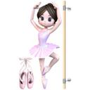 Wallsticker - Agullo - Ballerina + Balletsko