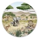 Tableau sur alu-Dibond rond Kikki Belle - La Savane