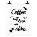 Póster El café nos mantendrá vivos