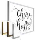 Póster Choose Happy - blanco