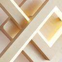 Wand- und Deckenleuchte Irina, gold, 44,5 x 28,5 cm, Innenleuchte