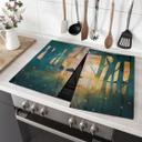 Dækplade til komfur Skovens magi ved solnedgang - SpaceFrog Designs