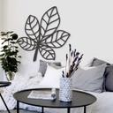 MDF - Decoración en madera - Hoja curva castaño