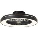 Deckenleuchte Levin, schwarz, 13,7 x 48,5 cm, Deckenventilator mit LED
