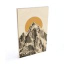 Træplakat Bodart - Sun and Mountain