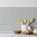 Azulejos Adhesivos Boho - abanico eucalipto - lote de 12