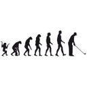 Golf evolutionen wallsticker
