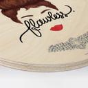 Cuadro de madera redondo Tohmé - Flawless Audrey