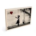 Cuadro de madera Banksy - Chica con globo