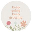 Wallsticker Keep going keep growing - Rund