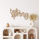 MDF-dekoration hello spring