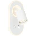Wandspot Katharina, weiß, 22 x 12 cm, Spot