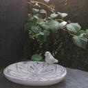 Vogeltränke Wasserschale Beton - 25x15 cm