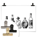 Póster 5 botellas de diversión