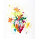 Fototapet Buttafly - Nature Beating Heart