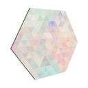 Hexagon Dibond Farverige mosaik-trekanter - Jaszke