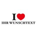 Wallsticker - I love + egen tekst