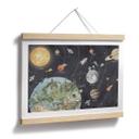 Poster zonnestelsel met planeten en aarde - Ms Tiff