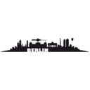 Wallsticker - Udsigt over Berlin