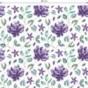 Tapet med mønster - akvarelblomster 02 - violet