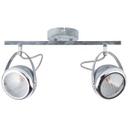 Spotrohr Melissa, grau, 22 x 14 cm, Metall Deckenspots, dimmbar