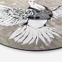 Tableau sur alu-Dibond rond Banksy - La colombe de la paix