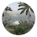 Tableau sur alu-Dibond rond Sir Edward - Réserve des singes