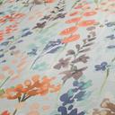 Papel pintado Floral acuarela azul naranja - Papel pintado de muestra - Papel pintado no tejido