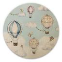 Cuadro de madera Oliver Robins - Balloon Bonanza - Redondo