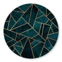 Plateau de table en verre - Fredriksson -  Pierres bleues Rond