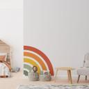 Wallsticker retro kvartcirkel | regnbuefarver