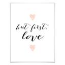 Plakatsæt med billedramme - Confetti & Cream - Love is everything (sæt af 2)