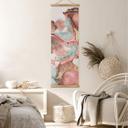 Póster de tela Fredriksson - Tinta dorada con matices en rosado - Panorama