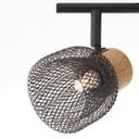 Spotrohr Giselle, schwarz, 76,5 x 16,5 cm, Kork Deckenspots, dimmbar